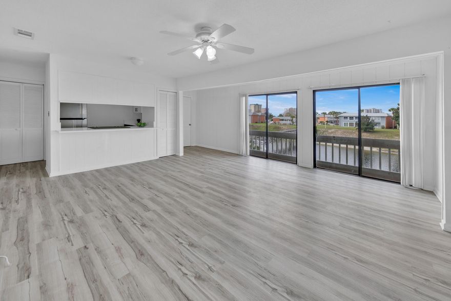 Lovely views from this spacious lake front unit in the heart of Destin. The closeness to the beaches and community amenities make this unit perfect for short or long term rental, Air bnb or primary residence.  Gulf terrace condominium is located within a few minutes to the white sand beaches and offers 3 community pools, tennis courts, a community room and picnic/ grill areas throughout the property. This second floor unit offers updated kitchen with granite counter tops and stainless still appliances , fresh paint throughout, LVP flooring  and updated bathroom with a walk in shower and in unit washer and drier hook up. Unit 219 is conveniently located by the the main pool and gate entrance and has a lovely view of the lake. Lots of natural light through the living room. This unit has