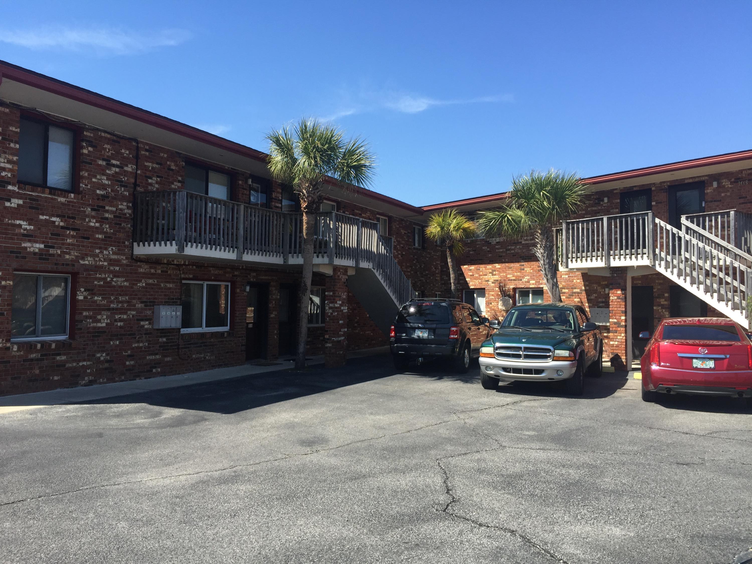 HOW IS IT POSSIBLE TO HAVE A DEEP WATER DOCK with a 2 br 1 ba condo for this price? This condo has been remodeled, with a new bathroom, tile flooring and kitchen appliances. There is a sandy play area with picnic tables on the harbor side of the complex. There is a boat launch with fish cleaning station on the east corner of the complex. Your view from your dock provides breath taking views of all the fire works and festivities that the harbor provides. Most of the furniture is included. Assigned Dock is well located within the dock system to allow easy docking. The county Gulf access park with restrooms is .2 miles from this condo complex, an easy walk. This is an ''as is'' listing with right to inspect. 2 bedroom chairs & art work and refrigerator excluded from purchase.