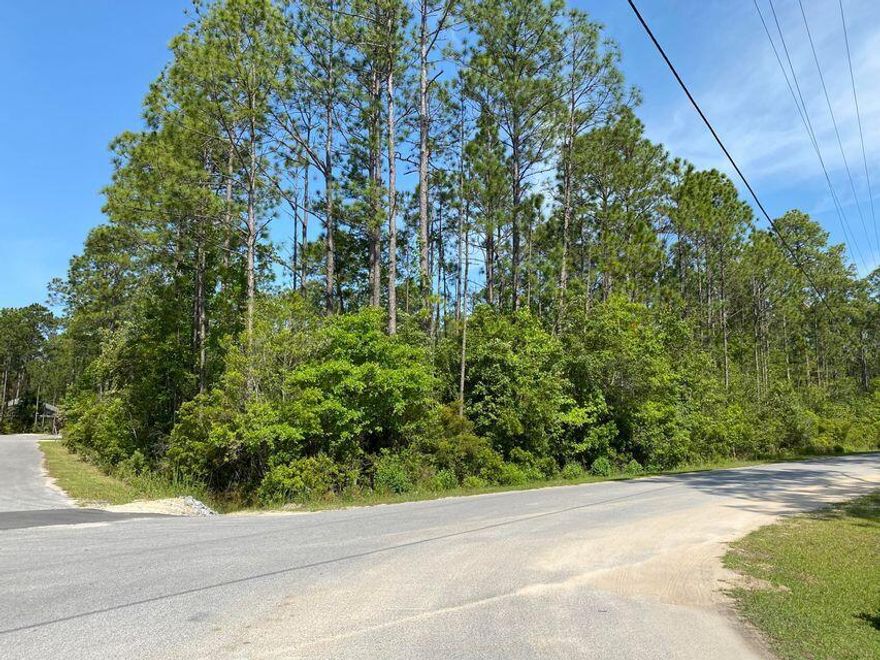 .61 of an acre. is located on the corner of Creekside Drive and Fishermans Run.  This corner lot provides the New buyer with options for ingress and egress on either street or both.
The lot is large enough to build a home on and be able to leave a nice buffer of trees for privacy.
Ideal for fishing - The S/D offers two accesses to Black Creek both with boardwalks for your enjoyment. NO HOA fees. This property is conveniently located near the new Publix, Ace Hardware, restaurants, shopping and is only a 15 minute drive to the beautiful beaches of South Walton.