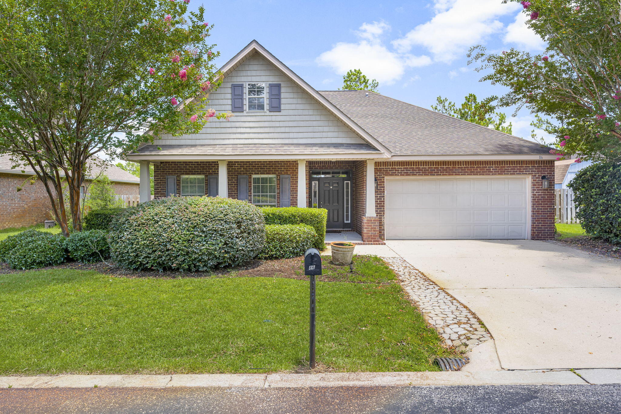 NEWLY REMODELED! New LVP floors throughout and brand new appliances. This 3 bd/2ba beautiful all brick ranch located in Peach Creek is ready to call home. Open Living area has 9 foot vaulted ceiling. Kitchen has breakfast bar with quartz countertops. There is a dining area off the kitchen with access to the covered back porch. Large master bedroom with trey ceiling and walk-in closet. There is also access to back porch and privacy fenced yard. Master bathroom has separate shower and garden tub. There is a 2 car garage. This is a popular established neighborhood in which STR are not allowed.Lawn is treated monthly. Landscaping is not included. A Rental Application Fee of $80 for each applicant will be collected to initiate a screening and criminal background check as part of the application evaluation process. Beach Sunsets Inc charges a Resident fee of $25 per month payable with rent. This charge is designed to provide convenience and professional service to each tenant(s). Pet Security Deposits are $500 PER PET and refundable if there is no damage at lease end. Pet Rent is $25 PER PET per month. At lease execution, security deposit(s), pet security deposit(s), and any lease required prepaid rent are due and payable. Your first rent payment is made the day you move in and due the 1st to 5th of each month thereafter