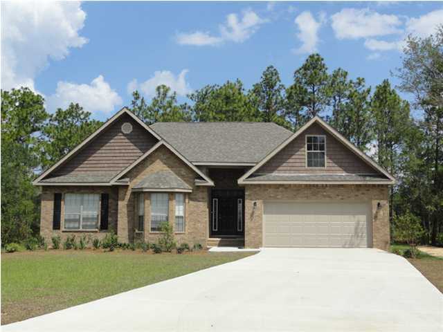 LAST CHANCE TO OWN IN PEACH CREEK, NEW CONSTRUCTION. 4 SIDED BRICK HOME WITH 3 BEDROOMS AND 2 FULL BATHS THIS PRESTON HAS A 2 CAR GARAGE, COVERED PORCH 9' CEILINGS, GRANITE IN THE KITCHEN AND CERAMIC TILE IN FOYER, BATHS AND KITCHEN. THIS HOME HAS A 11'X20' BONUS ROOM OVER GARAGE THAT WILL MAKE A PERFECT 4TH BEDROOM, PLAY ROOM OR HOME OFFICE. THIS IS ALSO ON ONE OF OUR LAST REMAINING PREMIUM LOTS WITH A PRIVATE WOODED REAR YARD. PROPERTY IS LOCATED RIGHT NEAR THE MIDDLE SCHOOL, AND IS EQUADISTANT FROM PANAMA CITY BEACH AND DESTIN! IT IS ALSO ONLY A MILE FROM HWY 395 WHICH LEADS SOUTH TO WATERCOLOR AND SEASIDE!
