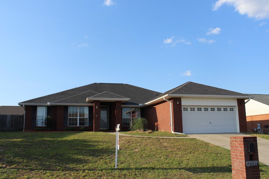 LOTS TO OFFER!! Beautiful, spacious home with over 2500 sq ft of living space featuring a large great room with wood burning fireplace, functional kitchen with breakfast bar and adjoining breakfast room, formal dining room and formal living room (could be used as a study or playroom). Split bedroom design; large master suite with beautiful master bathroom with lots of tile work, double vanities, garden tub and separate shower. Nice screened-in back porch; privacy fenced backyard; saltwater pool with hot tub overflow (new pool liner and heat pump for hot tub installed in 2011); sprinkler system. The home is wired for an alarm and surround sound. Annual termite bond with Brock Pest Control. Priced to sell!! Call to make your appointment!! Buyer to verify all areas of importance.