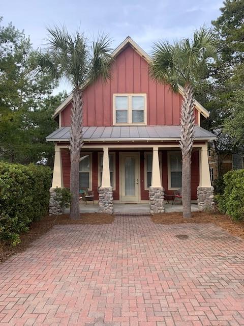 Great home. Great location. Great neighborhood community. The Cottages of Santa Rosa Beach community consists of 16 beach cottages within walking distance of Gulf Place and Ed Walline Public Beach access. This home consists of 3 bedrooms and 3.5 bathrooms. The master bedroom is on the ground floor. The kitchen and living space is very spacious with an adjacent half bath. The kitchen consists of granite counter tops and stainless appliances. Upstairs includes two bedrooms, two full bathrooms and a gathering/TV area. The HVAC system was replaced in 2019. All furnishings convey with the exception of some personal items.