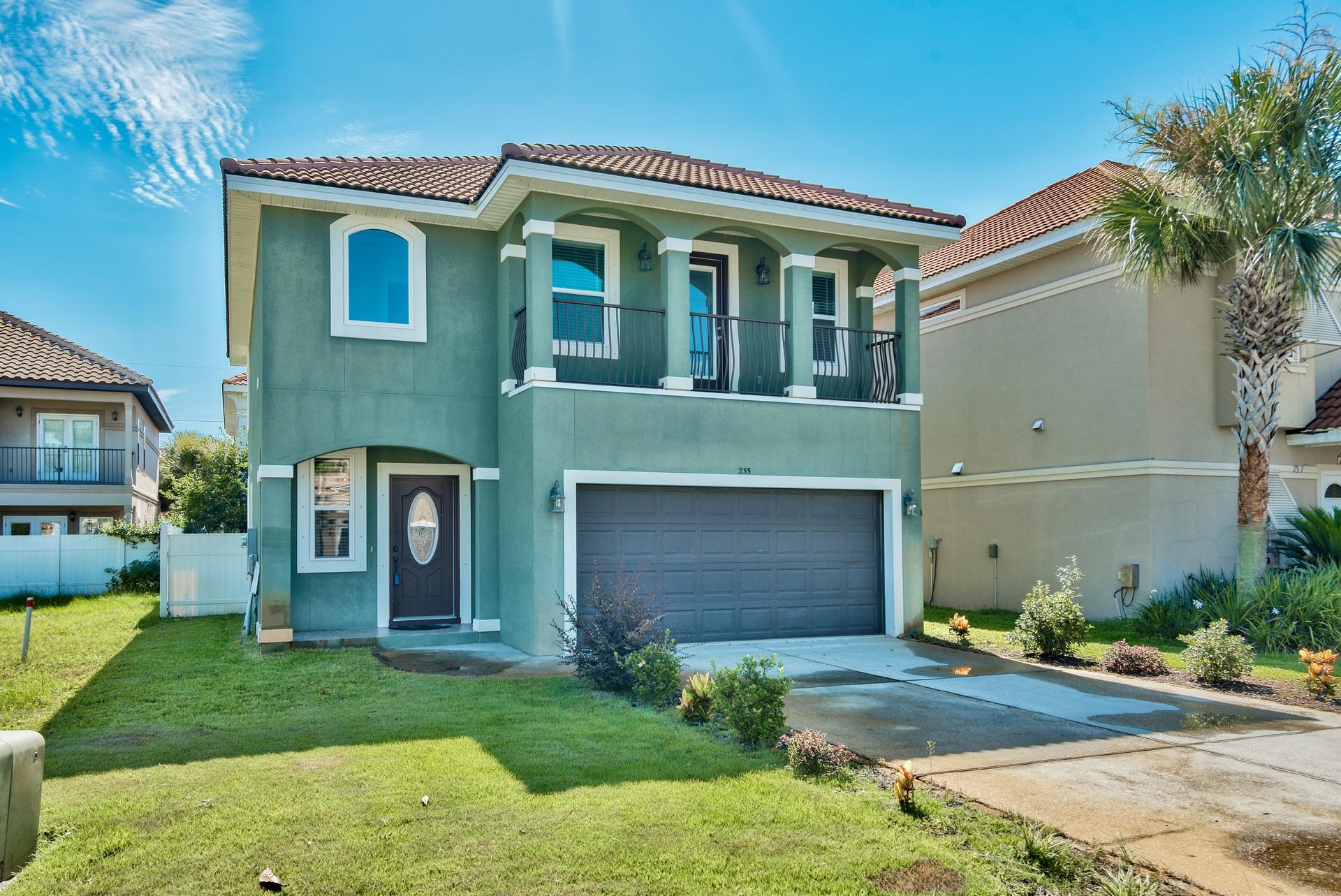 Looking for a luxurious Florida cottage in a gated community at an affordable cost? This beautiful 2-story home is located within Calusa Bay, a gated community in Destin centrally located to dining, shopping & entertainment along with beautiful beaches and the Gulf of Mexico. HOME WAS JUST BEAUTIFULLY STAGED complete with furniture and new window treatments, which are not included in the sale but could be purchased for an additional charge from the stager. Exterior was recently pressure washed for a fresh look. This home offers 3-bedrooms, a 2-car garage, open floor plan and backyard with patio. The interior has been updated with wood (laminate) & 20'' tile flooring, granite countertops, and recessed lighting. The kitchen is open to the living area making this home great for entertaining.