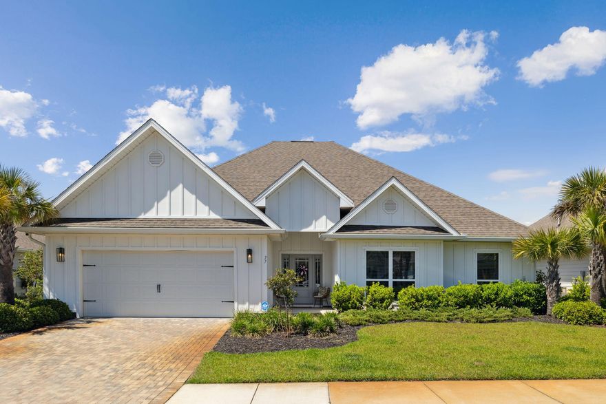 Welcome to your dream Beach Home, nestled in the heart of the serene and exclusive gated community of Lakeview Subdivision. This beautiful Craftsman ranch-style home is a perfect blend of comfort and style, designed to cater to all your needs.Located just a short golf cart ride to 30A and easy access to 98.   This home offers over 2,336 square feet, with five spacious bedrooms and three modern bathrooms, providing ample space for relaxation and privacy. The open-concept living areas are flooded with natural light, creating a warm and inviting atmosphere ideal for both entertaining and everyday living.This short-term restricted neighborhood is perfect for either full-time residence or second home living. Step into the gourmet kitchen, where top-notch appliances, beautiful cabinetry, and a center island await your culinary adventures. The adjacent dining area and living room flow seamlessly, making it easy to host gatherings or enjoy quiet family dinners.

Outside, the generous lot invites you to unwind and enjoy the Florida sunshine in a private setting. Whether it's gardening, playing, or simply lounging, the possibilities are endless.

Experience the comfort of a community-oriented environment while still being close to the vibrant attractions and stunning beaches that Santa Rosa Beach is known for.

Don't miss out on the opportunity to call this delightful property your own personal oasis. Schedule a tour today and see firsthand what makes this home truly special.