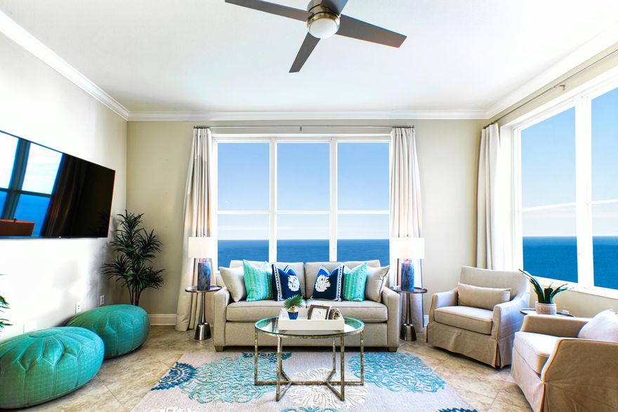 THE AQUA 2301 PENTHOUSE Newly Remodeled and Breathtakingly Beautiful with Priceless views, AQUA 2301 is one of the highest in demand across the Gulf Coast with the largest square foot and spacious Penthouse Model floor plan. Panoramic views throughout with 3 (Three) balconies, spectacular sunsets and excellent rental income potentially averaging between 75K and 85K! Updated and positioned in the market with 5 years of Successful momentum so this condo is market strong and in position to drive the highest ROI! 3 Bedroom, 3 Bath w/ each bedroom having its own balcony with views of the Sparkling Blue-Green Ocean on the Emerald Coastline. Aqua is in the middle of a Goldmine at Pier Park and nothing compares to this opportunity across the Gulf Coast! 3 Bedroom, 3 Bath w/ Master King Bedroom on Water with top to bottom wall of glass and double sliding glass doors to take in the Gulf Coast Views every second! There is nothing that will compare waking up with these PENTHOUSE views and sounds of the Ocean from this King Master! Guest Bedroom 2 with King, Guest Bedroom 3 with 2 Twins that convert to a King, Plus 1 Queen Sleeper Sofa. Exquisite interior spaces include beautiful Master suite with w/ garden tub, glass enclosed shower and double vanity, guest room 2 w/ bath/shower combo and double vanity, guest room 3 w/ glass enclosed shower and single vanity, spacious kitchen w/ granite counter tops, refrigerator, microwave and laundry w/ washer/dryer.

PCB has been defined as No. 2 ''Emerging Destination'' in the world! Connect to the magic of the gulf and fulfill your beach front vacation dreams in this Luxury AQUA 401 condominium!

AQUA commands one of the most enchanting views on the gulf coast as this beautiful property rises above the white sands of Panama City Beach to the vibrant blue of the Gulf Coast sky. Sandy white beaches and blue-green crystalline waters stretch as far as the eye can see. Experience the poolside café, the whirlpool spa and the majestic beachside terrace of pools, fountains and water gardens - Aqua is your ultimate Gulf-front vista, all the beauty of resort living and all the comfort of home.

Vacation pleasures abound as there is championship golf, fine restaurants, spectacular shopping, sport fishing, scuba diving, parasailing and amusement parks...or just make new tracks in the sand. Whatever you choose, AQUA is both your enchanting host and your luxurious sanctuary. While at Aqua you can enjoy on-site pampering services such as our Aromatherapy Steam Room, Fitness Center, supervised Kid's Club during peak vacation seasons, Poolside Party, Meeting and Media Room, an Event Center and more.

Entertainment Highlight:
AQUA is located 10 minutes from the Northwest Florida Beaches International Airport and just a pleasant stroll away from PIER PARK, a 240-acre high-energy entertainment, dining and retail wonder for the whole family. Pier Park is a unique open-air regional retail environment providing shopping, entertainment, and dining experiences.

Ride the Waves of Luxury Living! AQUA 2301 is a contemporary coastal classic with a touch of modern beach elegance! Your Dream and Drop of Heaven on the Gulf Coast awaits you!