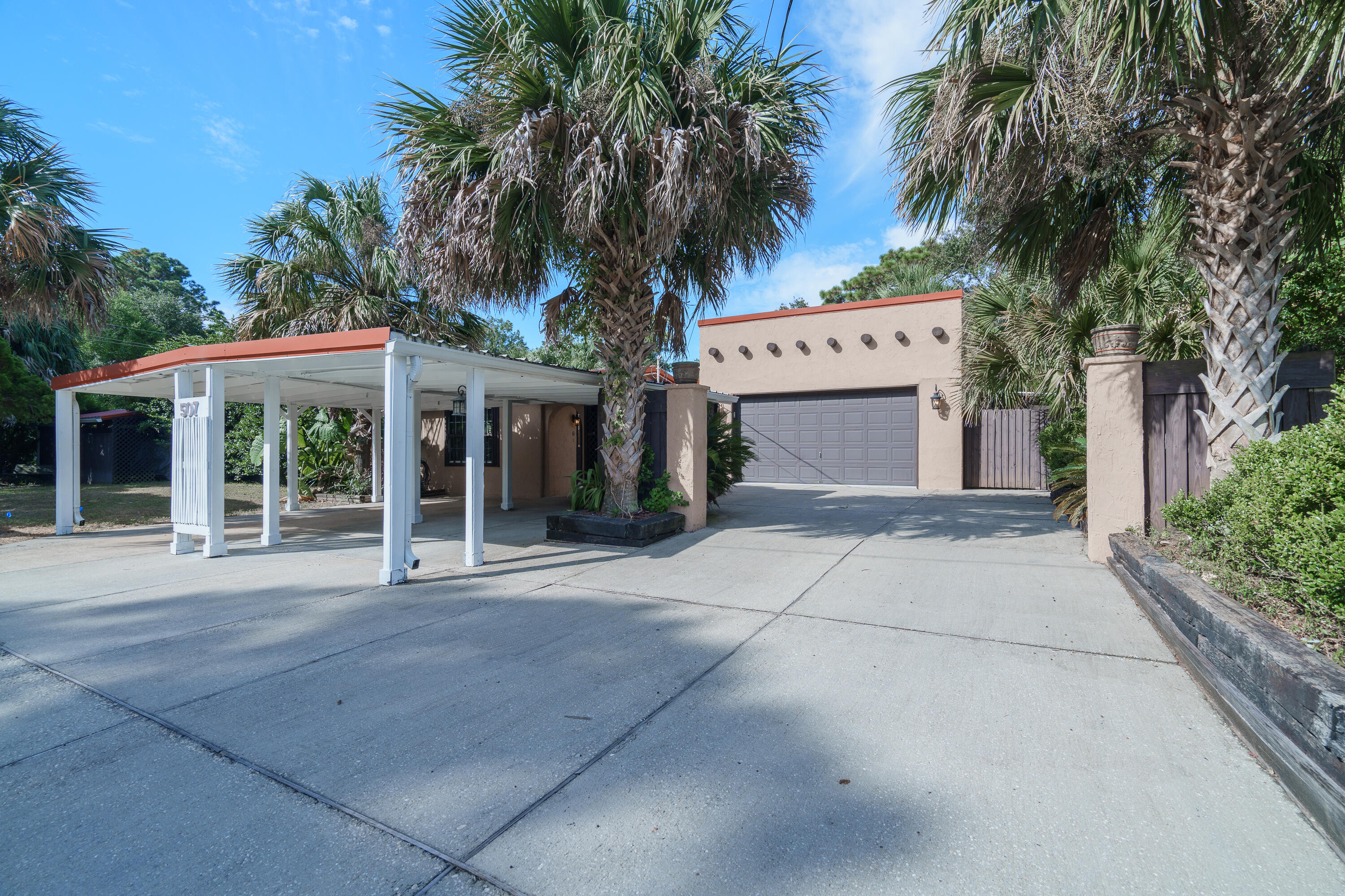 LOCATION LOCATION LOCATION! Welcome to this 4bed/2bath located in the heart of Fort Walton Beach! Sitting on a large corner lot, this well maintained home offers plenty of room for entertainment with large screened in back porch, heated pool, and well manicured garden.The spacious primary bedroom offers a private entry point to the gazebo in the garden.The home has a large detached garage, two sheds, carport and covered area perfect to store water vehicles. Metal roof installed in 2016.Schedule a showing today!