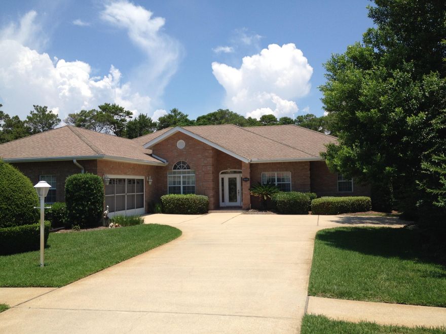 Emerald Breeze Estates is the best kept secret in Destin. This is a small neighborhood which is within 2 miles of anything you could possible want to do in Destin, and the best part is you can walk to the beach in just a few minutes or take your bike and ride along Scenic Hwy 98. The home is the biggest home in the neighborhood featuring a very open split bedroom floor plan. The home features open spaces, custom smooth 10-14 ceilings, and is wheel chair accessible. There is plenty of room in the back yard to build a pool if so desired and you will love the driveway and extremely large garage for parking and storage/workshop possibilities. This home is being sold fully furnished.