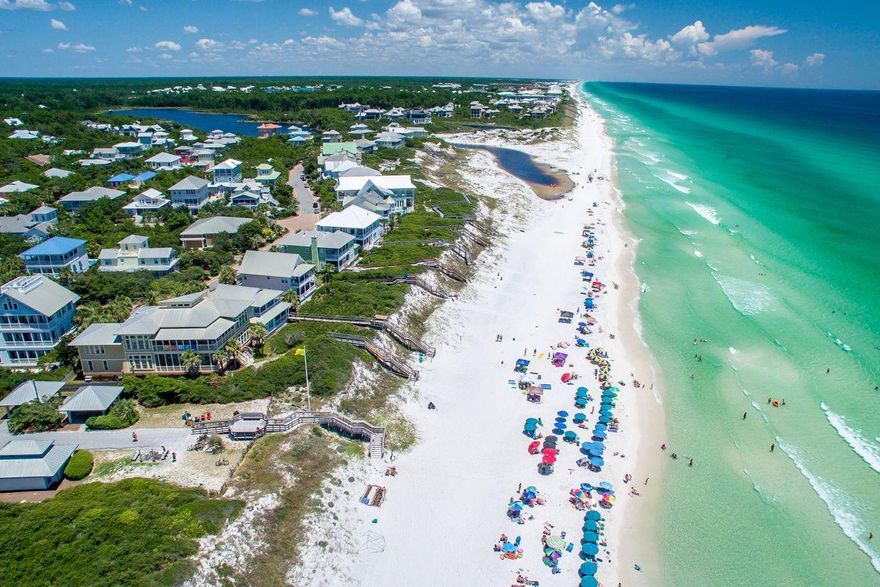 Location, Location, Location...This Quarter Acre homesite with beautiful mature trees has so much potential and is ideally located for realizing your dream home. Enjoy the slower pace of the west end of 30A lifestyle with a paved pedestrian/bike path that follows the scenic 2-lane road of 30A for 25 miles. White sandy beaches are less than a half mile away, and a selection of exceptional restaurants are close by. Explore the Longleaf Pine Trail which is adjacent to the Gulfview Heights neighborhood. There are No HOA fees or build out time here. Better yet, this lot is in Flood Zone X and outside of the Coastal Dune Lake Protection Zone. A survey is available.