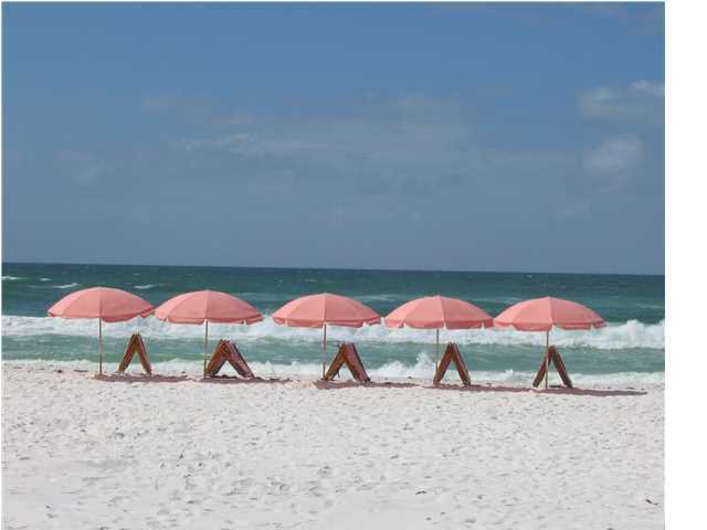 This Sandestin Beach Villas is one of only 8....This property provides you with privacy yet amenities galore! Many upgrades in this 5 level gulf front villa including a roof top terrace. SEE ATTACHED SHEET FOR A LIST OF THE UNIQUE FEATURES. Two Living areas make this a perfect spot for large families.. Refresh your beach beverages from the conveniently located kitchenette located on the ground floor.. 3 bedrooms with private baths comprise the 2nd floor....Living, dining and kitchen and a large deck are located on the 3rd floor allowing for outstanding vistas over the Gulf of Mexico...Relax in the large master suite taking up the entire 4th floor...Enjoy the roof top terrace at sunset with you beverages close at hand! 200' of private beach with chair and umbrella set up included with