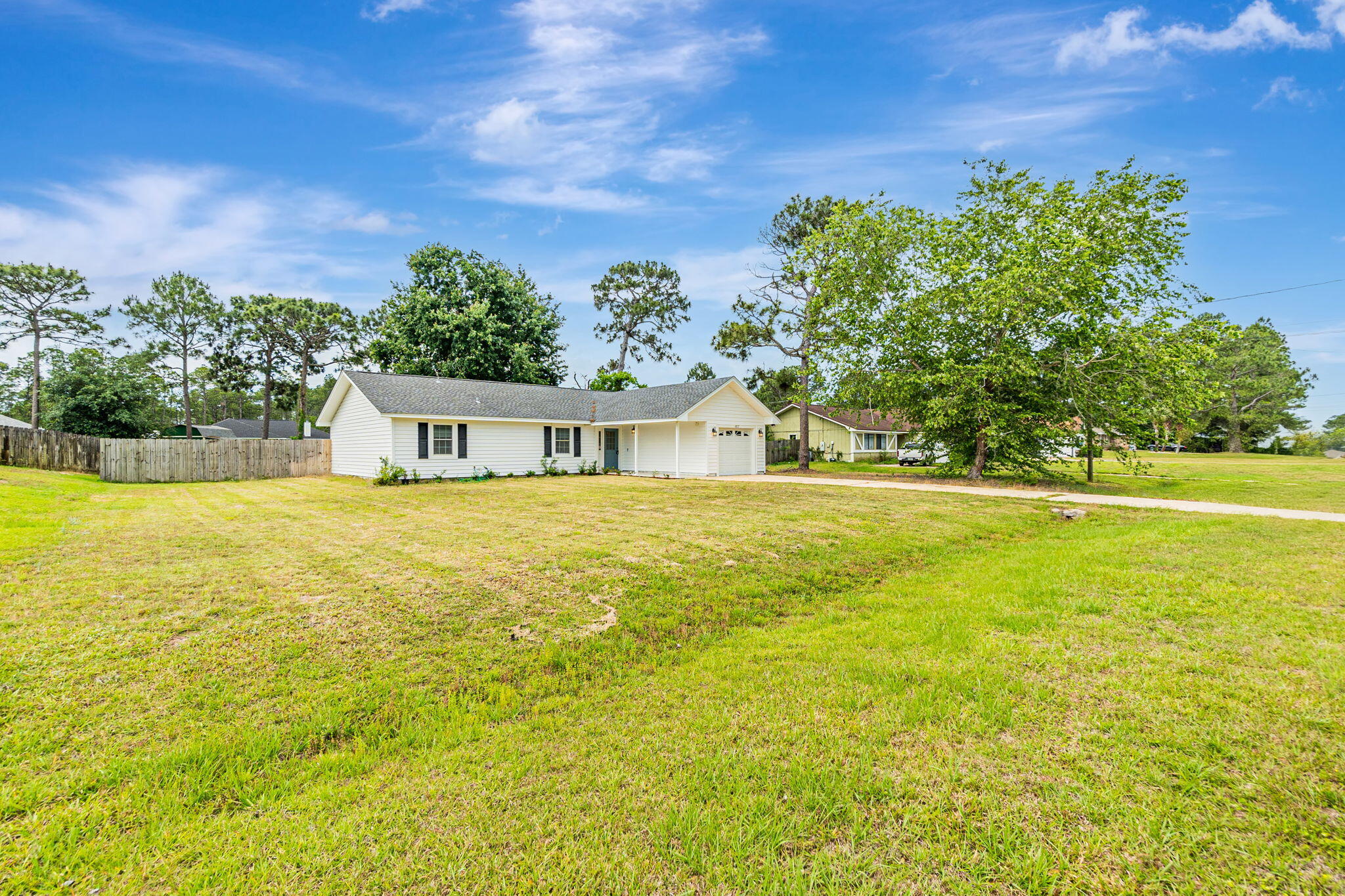 Freshly Painted and priced below value to sell asap in Holley By the Sea! Welcome home! This stunning move-in-ready home in the heart of Navarre, FL! This beautifully maintained property offers the perfect combination of comfort, efficiency, and convenience. With a rare 3.1% assumable loan and fully paid-off solar panels, you can enjoy significant savings on your mortgage and energy costs!Key Features:Paid-Off Solar Panels - Lower energy bills for years to come!Spacious Layout - 3 bedrooms, 2 bathrooms, and an inviting open floor plan.Primary Suite Retreat - Walk-in closet, en-suite bath with dual sinks.Outdoor Oasis - Large fenced backyard, perfect for entertaining or relaxing.