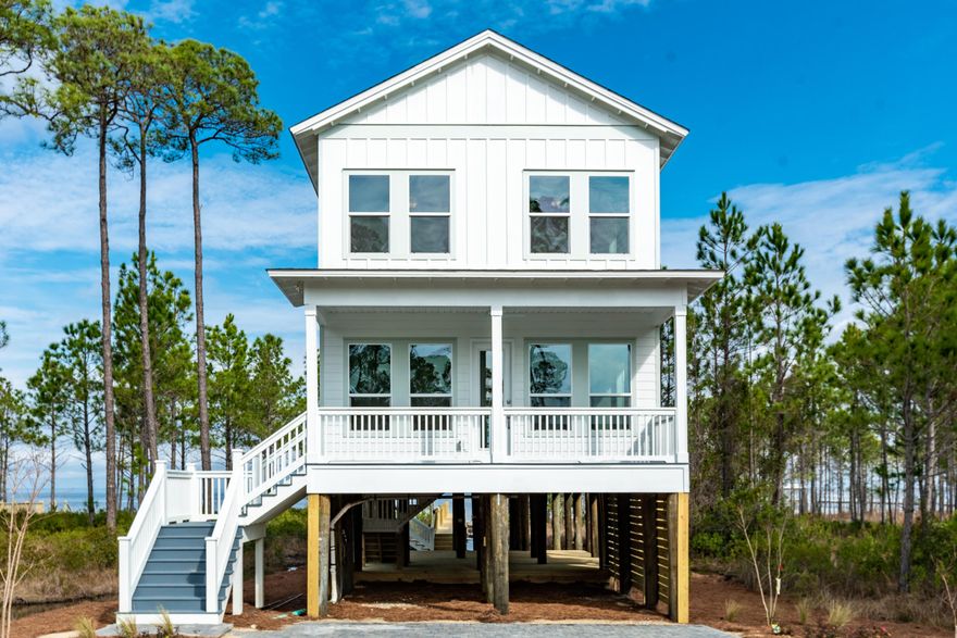 Red Tag Event - Price Reduced, Closing Cost incentives with DHI Title and Lending Services, and additional upgrades 10/19/19 through 10/27/19 - Have you ever dreamed of living on the Bay? Do you enjoy privacy, bay views from your own private balcony and the convenience of new construction? THIS IS YOUR OPPORTUNITY! Stunning NEW BEACH HOUSE on the bay surrounded by wooded conservation for complete private bay front living. As you pull into 170 Kali Lane, you will notice storage area for kayaks, paddle boards and parking. Walk up to the second floor to find a gourmet chefs kitchen with Electrolux appliances, LED lighting, soft close cabinets and drawers and large island with farm sink great for entertaining.