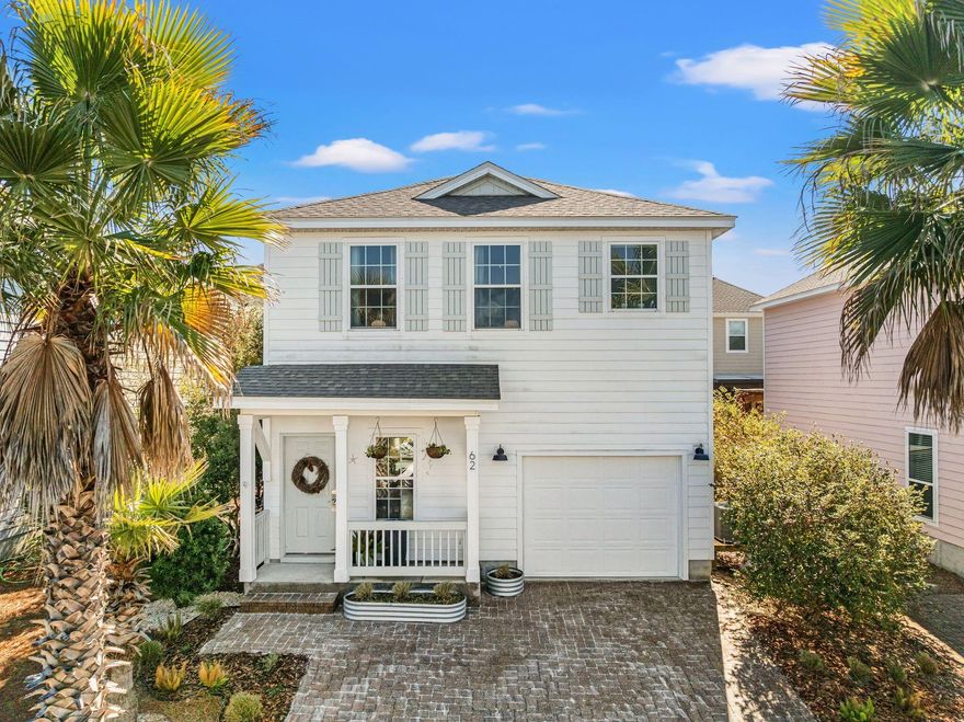 West Shore Place is in the perfect location in Inlet Beach. It is within walking distance to 30Avenue & underground tunnel to 30A, less than a 10 min bike ride to Rosemary, walkable & able to bike to multiple beach access. This 3 bedroom, 2.5 bath home (w/garage) has recently received many upgrades. The entire interior was painted walls & ceilings, new HVACs in 2025, new dishwasher 2025, kitchen countertops replaced w/waterfall, all carpet has been replaced with LVL, all new lights fixtures/fans, & an EV charger installed in garage. West Shore Place has a community pool. Homes in the neighborhood can be short or long term rented along with others who use as pure 2nd home or full time residence.