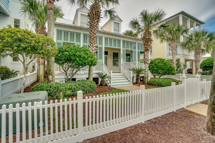 Nestled in the charming coastal community of Frangista Beach, this quintessential Florida Cottage is located one street away from the sugar white sands and emerald waters of Destin/Miramar Beach. Owners & guests of this Frangista Beach home can enjoy 1,100 feet of DEEDED beach access a short stroll away. This beach cottage comes fully furnished and is available for immediate occupancy and was never rented.  This immaculate home is located directly across from the community pool for convenience, there is also enough room to install your own backyard pool as well.  Relax on the beautiful covered porches after a long day at the beach.  There are many upgrades to this home that was the former model home such as, exterior wood shutters, Lap siding, beautiful hard wood flooring, wired for ''Smart Home'' Energy efficient all electric with security system. Ceramic tile kitchen counter tops, wood gallery in the kitchen, custom wood cabinetry, G.E. Monogram appliances, Endura coat mold and mildew resistant duct system, built-in pest guard system. Sprinkler system in front and back yard.  This home has plenty of storage as no space is wasted. This property has amazing rental potential!

**Buyer to verify all measurements**