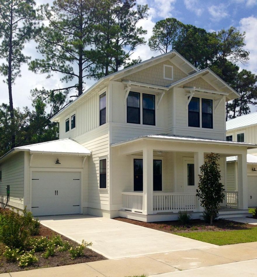 New construction completed on this fabulous 3 bedroom 2.5 bath Dylan Floorplan. Audubon Point is surrounded by the nature preserve of Point Washington State Forest, less than a mile from Bay Elementary and Eden Gardens State Park, while only being within a 5 minute drive to the Seaside and the Gulf of Mexico. This home features an entertaining style floorplan with upgrades galore including marble countertops in the kitchen and baths, 42 inch cabinets, and GE profile appliances just to name a few. Audubon Point Community offers Point Washington convenience combined with luxury style! Community pool under construction!