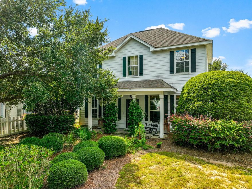 This beautiful two-story home is located in the sought-after Schooner Landing at Hammock Bay community. With three bedrooms and two and a half baths, it offers ample space and comfort. The master bedroom is conveniently located on the first floor, featuring a master bathroom with both a shower and a garden tub. The second story includes a loft area and two additional bedrooms, which share a full bath. The home boasts nine-foot ceilings, laminated and carpet flooring, and updated AC units, both replaced in 2022. Additional features include ceramic tile in the bathrooms. Also, crown molding in the foyer, dining room, and master bedroom. Ideally situated near the community pool and recreation areas, this home is both inviting and perfectly located for easy access to neighborhood amenities.