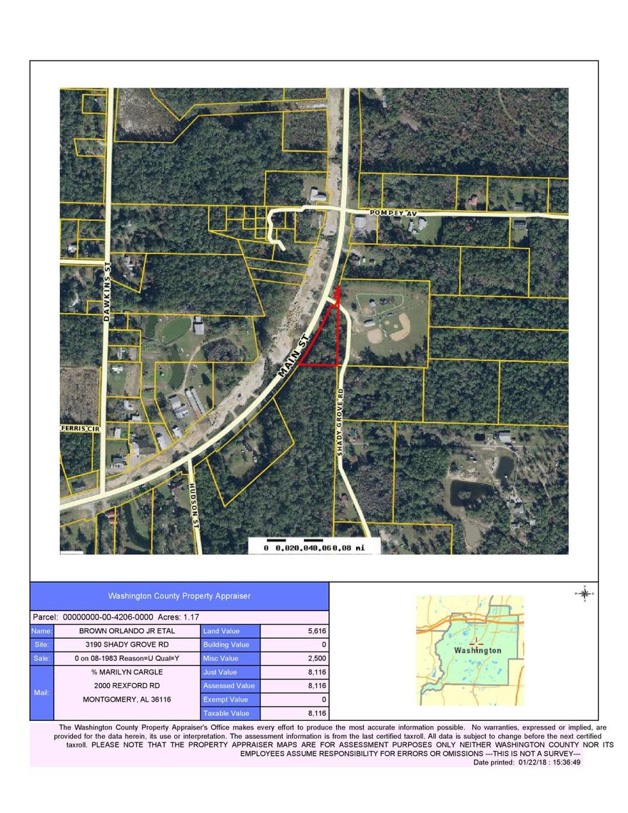 OVER 500 ft frontage on HWY 79 in downtown Vernon. Would make a great commercial or residental piece of property. All measurements are approximate