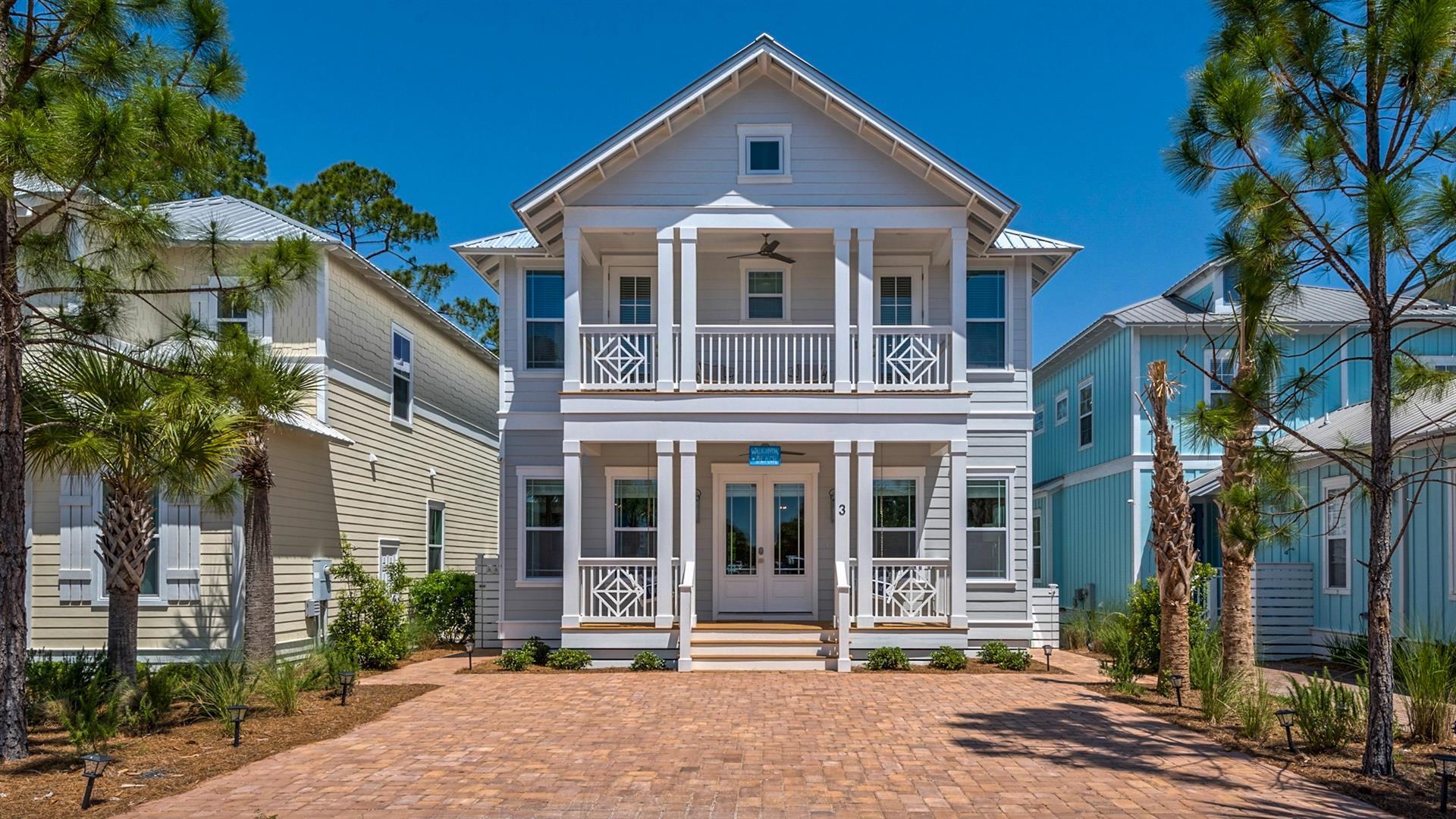 ''Walk on The Beach,'' a brand-new vacation home completed in 2020, was built especially for you and the extended family. With 5 bedrooms (including a bunk room that sleeps 6), second-floor loft with sleeper sofa and 4.5 bathrooms, it is one of the few properties in SeaCrest Beach that can accommodate multi-family bookings.French doors on the front porch open to an expansive living space that includes a cozy sitting area with a gas fireplace, dining room, and a modern kitchen with oversized island, gas cooktop, and all the appliances and gadgets you'll need to feel at home. This thoughtfully designed gathering space spans the entire width of the home and comfortably seats up to 20 people - together! Isn't that what family vacations are about?Ride a bike, stroll through this luxurious