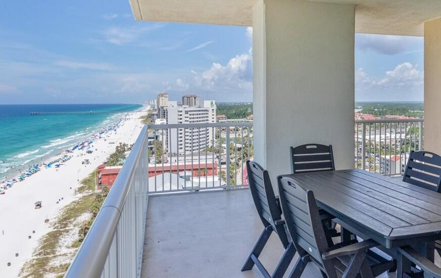 WEST END 4 BEDROOM GULF FRONT CORNER CONDO AND COMES WITH A PARKING SPOT! Discover one of the best views in all of Panama City Beach from this exceptional west end unit in the West Tower of Majestic Beach Resort. This spacious 4 bedroom, 3 bath condo offers stunning sunset views and an open, light-filled layout perfect for beach living. GULF FRONT MASTER SUITE opens directly to a large private balcony, while additional west-facing windows flood the condo with natural light. The condo's open layout is perfect for both comfort and functionality, and sold fully furnished and rental ready, making it ideal as a second home or investment rental machine. Selling offering $5,000 closing cost credit with acceptable offer to use any way you want to use it! Majestic Beach Resort offers easy beach access and some of the best amenities in the area, including indoor and outdoor pools, hot tubs, a full fitness center, movie theater, deli, Starbucks, beach shop, and a poolside bar. With everything you need onsite, you may never want to leave the resort! Call us today and make this your next home away from home or investment!