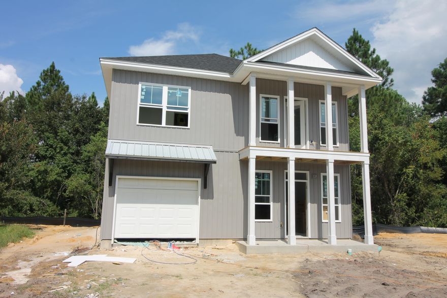 Beautiful New construction home being built close to Tyndall AFB, This house has a spacious floor plan with 2 living areas one upstairs and one down stairs, this home has Custom cabinets, quartz counter tops, stainless steel appliances, This home is one to see.
