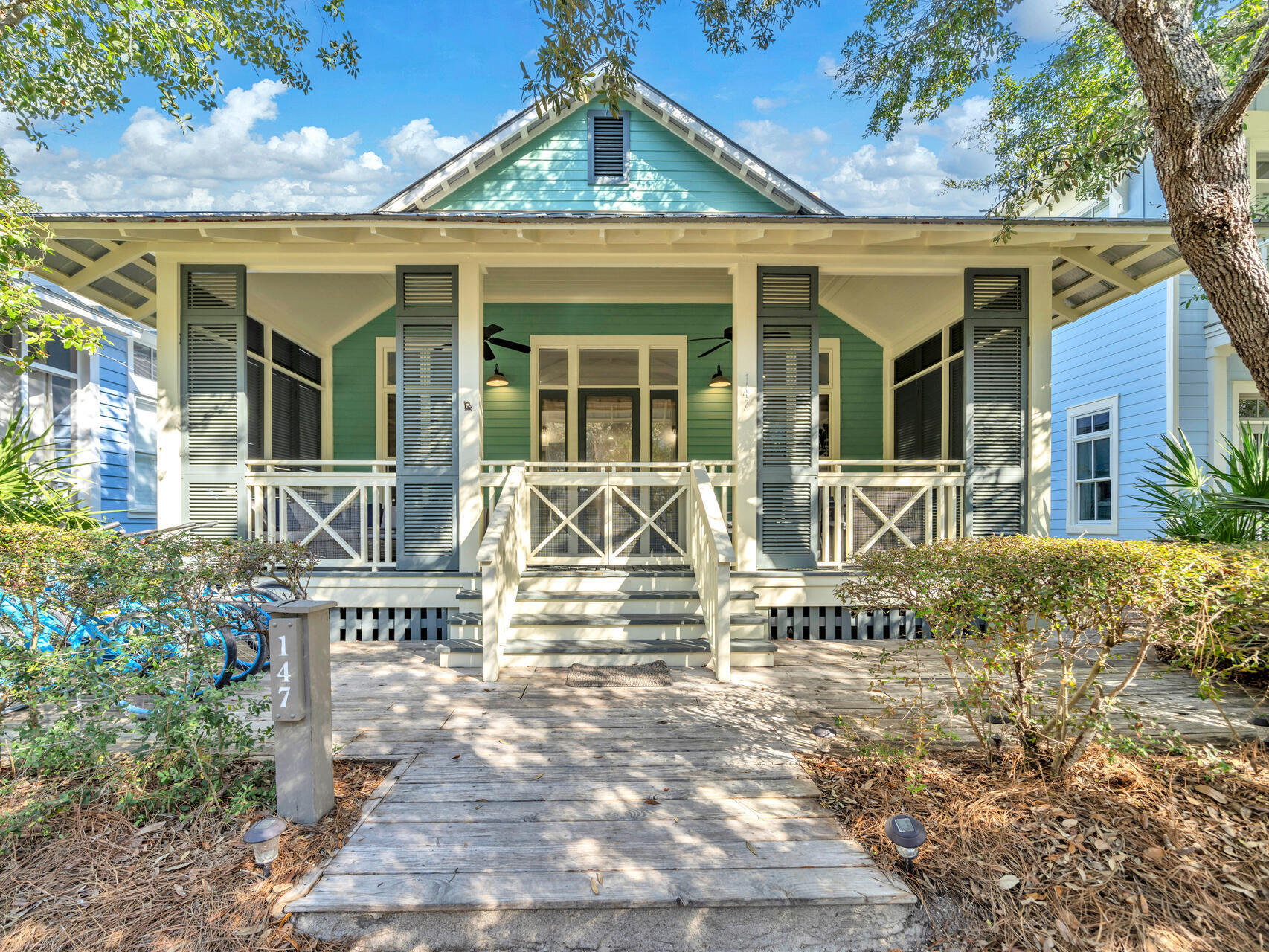 Welcome to 147 Silver Laurel Way, an exquisite Florida cottage situated in the highly desirable Phase 1 of the WaterColor community. This beautifully renovated home features three spacious bedrooms and three modern bathrooms within 1,680 square feet of beautiful living space all on one floor. With its recent renovation in December 2021, this turn-key property seamlessly blends coastal charm with contemporary design for your second home or investment property.As you enter, you'll be greeted by an inviting atmosphere enhanced by soaring beamed ceilings and stylish finishes throughout. The heart of the home boasts a stunning gourmet kitchen equipped with top-of-the-line appliances and granite countertops - perfect for the culinary enthusiasts. The open-concept living area is designed for relaxation, featuring a cozy tiled fireplace and ample natural light, creating a warm and welcoming space for both family and friends to enjoy on the inside and spacious front patio and screened-in back porch for outdoor entertaining and relaxing as well. 
Located just a short stroll from the exclusive WaterColor Beach Club, the Boathouse, and a variety of restaurants and shops, this home is perfectly situated for enjoying all that WaterColor has to offer. You'll also have convenient access to walking paths leading directly to Seaside, along with a wealth of community amenities including tennis courts, resort pools, and outdoor activities.
Don't miss your chance to own this piece of paradise at 147 Silver Laurel Way, where modern comfort meets coastal living. Schedule your private showing today and immerse yourself in the beauty of WaterColor!
