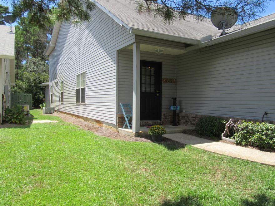 This great 2 bedroom 2 bathroom (2 Master Bedrooms/baths) plus large loft(currently being used as 3rd bedroom) townhouse with 1 car garage is located in the popular Escada neighborhood. The community has a swimming pool, walking/biking trails that lead to Butler Elementary, the famous 30A bike path & the beach. This community is close to the beaches, restaurants, shopping, Sacred Heart Hospital and all that 30A, Sandestin and Destin have to offer. This 2 story home has new laminate wood flooring throughout the entire first level, except for new tile in bath. Stairs and second level all carpet except for new tile in bath, with vaulted ceilings in the living/dining area. First floor master has a walk-in closet. Loft may be used as bedroom, office, or den. Covered back porch/nice yard.