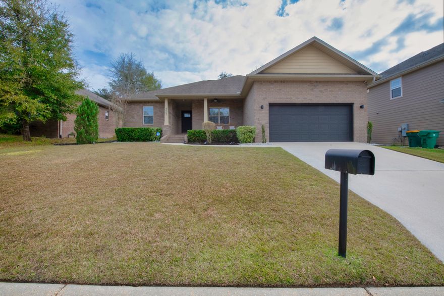 Conveniently located at the first right when entering Crestview, this home offers 4 bedrooms and 2 full bathrooms. This home has been updated with fresh paint and new light fixtures. As one enters this home there is a bedroom to the right, and hall on left that continue to a full bathroom and two other bedrooms. If one continues through, they enter a gorgeous living room, dining, and open concept kitchen featuring granite countertops, semi-custom cabinetry, stainless steel appliances, backsplash, and pantry! The primary bedroom features double sinks, garden tub, separate shower, and walk in closet! To complete the home tour, the home features a fenced back yard perfect for entertaining and 2 car garage!Schedule a showing today!