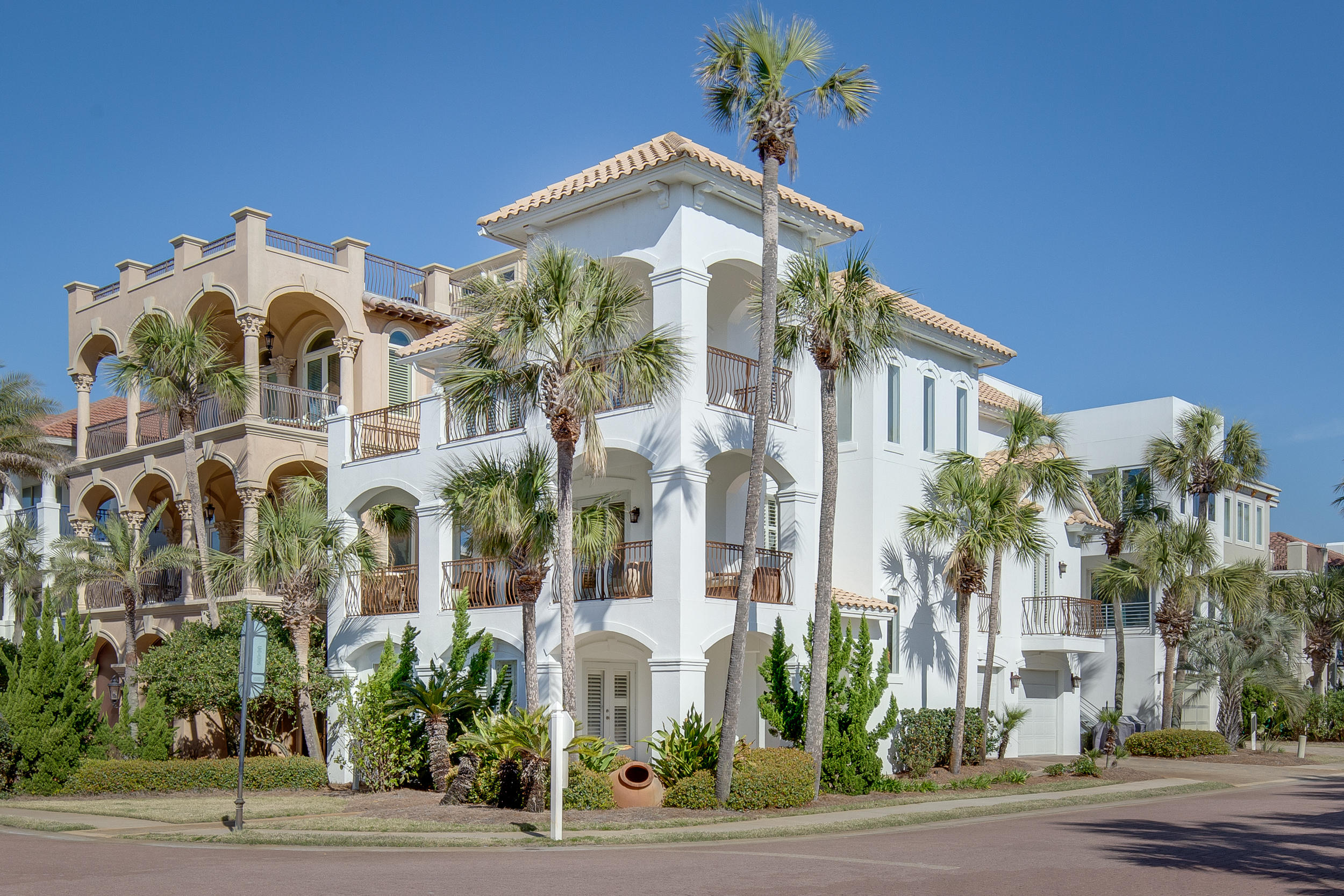 Absolutely Perfect Resort Property located in the gated exclusive community of Destiny By The Sea, Destin FL. Large Private Uncrowded sugar white sandy beach is just steps away from this property. Amazing Forever Gulf Views from all balconies. This is an open concept living home with plenty of private areas for guests to enjoy some solitude. All bedroom & bunkrooms have private full baths, split bedroom floor plan on each floor providing additional privacy. The elevator is just inside the foyer providing easy access for delivering suitcases & groceries to upper living levels. This home offers large bedrooms with En Suites, large balconies and large living room/kitchen/dining open concept entertaining.