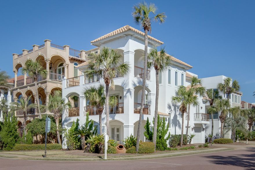 Absolutely Perfect Resort Property located in the gated exclusive community of Destiny By The Sea, Destin FL. Large Private Uncrowded sugar white sandy beach is just steps away from this property. Amazing Forever Gulf Views from all balconies. This is an open concept living home with plenty of private areas for guests to enjoy some solitude. All bedroom & bunkrooms have private full baths, split bedroom floor plan on each floor providing additional privacy. The elevator is just inside the foyer providing easy access for delivering suitcases & groceries to upper living levels. This home offers large bedrooms with En Suites, large balconies and large living room/kitchen/dining open concept entertaining.