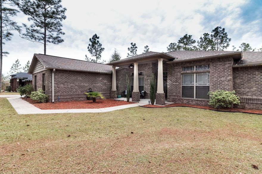 Meticulously maintained home on 1 acre lot! This turn key property is better than new, featuring many owner upgrades: hardwood flooring, updated lighting, guest bedroom with shiplap accents. The interior is bright and neutrally painted, with a split floorplan and inviting formal dining room. Kitchen has a large center island, countertop seating, granite countertops, and more than ample cabinet space. The master bedroom suite is huge, featuring wonderful bathroom area with standalone shower and garden soaking tub. Dual walk-in closets offer plenty of space for 2 people.The exterior has been lovingly maintained and includes a custom playground area, shed, and pergola covered back patio.YRP features stocked fishing ponds and trails. Experience quiet living, while being close to town!