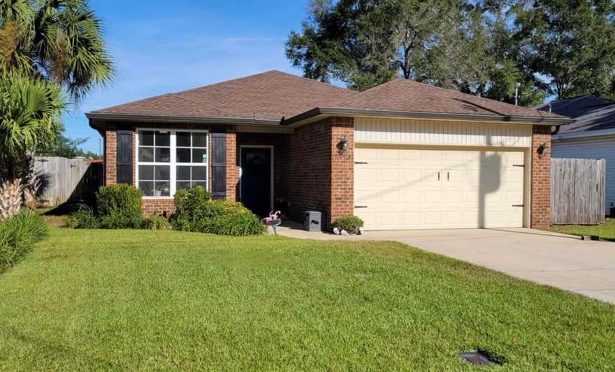 AVAILABLE NOW! Come take a look at this 3-bedroom, 2-bath house for rent in Niceville. Located in a quiet, friendly neighborhood convenient to Eglin AFB, top rated schools, shoppping, dining and an easy drive to Destin and and beaches. This well maintained, brick beauty features a bright, open floor plan, modern kitchen, master suite with a walk-in-closet and private bath, plus an attached 2-car garage. Finally! An affordable rental in the perfect location! This one will not last long, so hurry. Available Dec. 1st. Security deposit is required. No smoking. Make your appointment today.