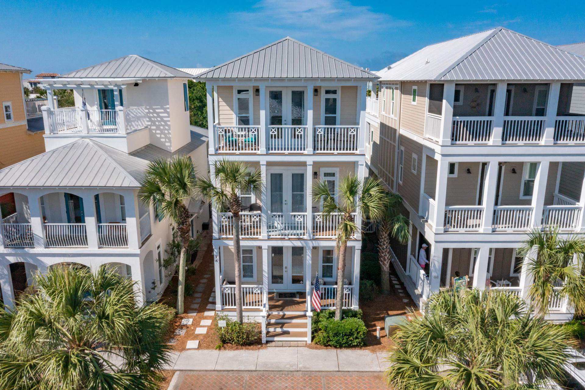 Located in the upscale community of Seacrest Beach, this front row beach home is perfectly situated between Alys and Rosemary Beach and offers incredible GULF VIEWS! ''Blissful Breeze'' is a bright and beautiful 3-story home with 4 beds/4 baths and boasting 2,480 SF. On the first floor you will find the open-concept kitchen, dining and living rooms, along with a king guest bedroom and full bath. The second floor features a 'second' master suite with ensuite bath along with a bunk room, also with its own ensuite bath. The entire third floor features the large master king suite, with ensuite bath. Additionally there is a wet bar & fridge on this floor allowing easy access to your favorite beverages and snacks while relaxing on the back porch with gulf views! Every bedroom has its own balcony!