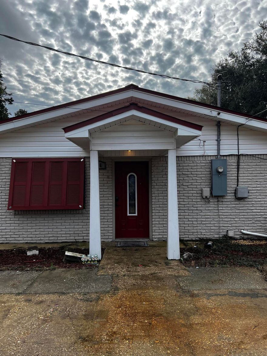 Renovations were almost complete and with a little love, this home can be your gem.  Full 3 bedroom and 2 baths with a large bonus room. Huge panty, separate laundry room and storage. Screened porch and covered patio.  With no HOA you have room on one side of the home to store an RV or boat.  AC/Heat and water heater are less than 2 years old.