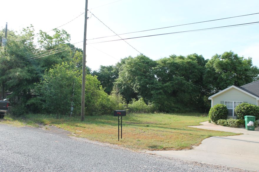 Cleared building lot located in town but without the city taxes! Bring you floor plan today! Lot has a 20' drainage easement.