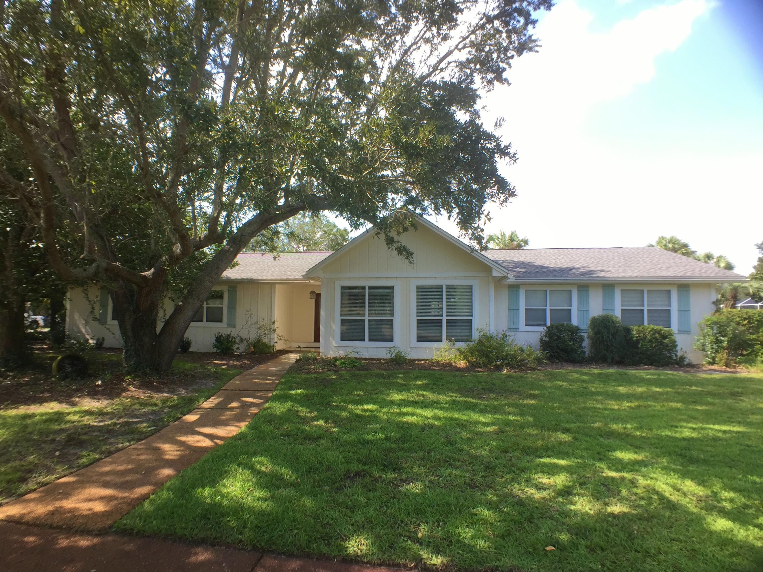 This beautiful 3BR/3BA Destin rental is located in a desirable community . This home features a spacious vaulted family room with fireplace, a remodeled kitchen with wood cabinetry and stainless appliances, and a large master suite with granite and tumbled stone finishes in the bathroom. This home also includes two spacious guest bedrooms and an additional room off of the kitchen perfect for a dining room or office. The fenced backyard is perfect for entertaining complete with a private pool, security fence, and gazebo. Enjoy pool maintenance being included. This rental is pet friendly with approval and deposit.