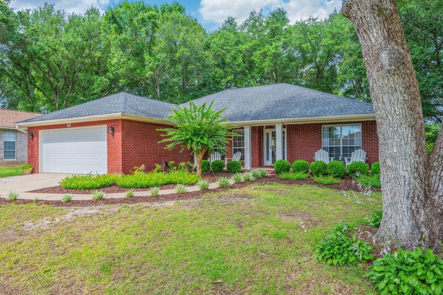 Welcome to 5808 Hilary Street. This 3-bedroom, 2-bathroom home offers approximately 1,923 square feet of comfortable living space and includes an attached garage. Laminate flooring runs throughout the home, with tile in the wet areas for durability and easy maintenance. The primary suite features a double vanity, and the roof was replaced in 2017. Outside, the fenced backyard offers added privacy, and shade trees create a relaxing outdoor setting. This well-maintained home is situated with convenient access to grocery stores and schools, including Winn-Dixie, Publix, Crestview High School, and Davidson Middle School. Schedule your showing today!