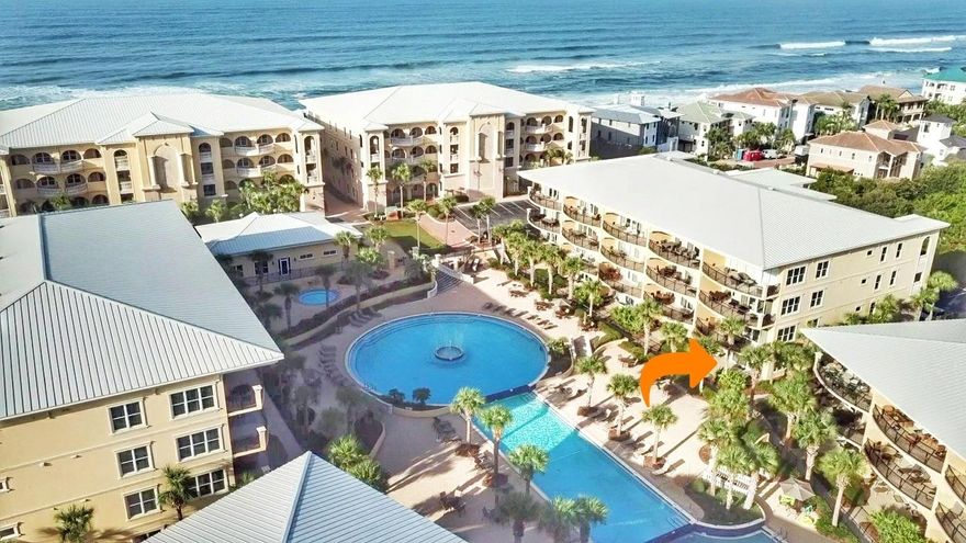 Italian-inspired, Adagio rests in Blue Mountain Beach at the highest elevation along Florida's Gulf Coast. This 3 bedroom, 3 bath  with bunk beds tucked into the hallway, is a corner condo located on the ground floor with private balcony. Too many features to list about this property. You must experience Adagio in person to understand why Adagio is so special. Built in 2005 on 11 acres, there is much room to relax at either the 8,000sf centrally located pool, or Gulf front pool, overlooking 575ft of award winning beaches. 10ft ceilings in bedrooms and living/dining. Solid core interior doors. Travertine flooring throughout. SS appliances including ice machine. Storm windows and storm doors, private patio for outdoor dining. Being sold furnished with only a few exclusions. See it today!