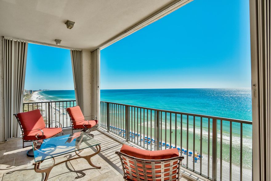 PENTHOUSE residence in exclusive rental restricted development. Enjoy a coveted location on the ''world's most beautiful beaches''. Stunning 12th floor condo spans across 60ft. of gulf front and features over 4,000 sq. ft. of indoor and outdoor living space. Cleverly redesigned and ideal for both second homes and full time residents. You will appreciate the solid construction and attention to detail in this home: wood and stone flooring, solid wood trim and moldings, soaring ceilings and walls of windows. Thoughtfully styled with classic design and luxurious touches. Presented fully furnished, with accessories and custom linens included. Well-appointed Master Suite boasts panoramic gulf views, fireplace, custom built in cabinetry and large walk-in closets. The additional

bedrooms are large and have great gulf views, private balconies and en-suite baths. Chef's kitchen is outfitted with quality appliances and impressive woodwork. Wide plank wood floors and beamed ceilings create intimacy in the living and dining areas. 11 foot ceilings and walls of windows provide forever views of the gulf of Mexico. This penthouse unit also offers covered parking spaces, private foyer, hurricane shutters and a climate controlled storage area. Regency Towers is a gated community with 2 towers. Each tower has only 24 units and only 2 residences per floor. Resort amenities: fitness center, locker rooms, saunas, lake front basketball court, shuffle board, clubhouse, pools, game room and tennis court. Full-time staff is onsite and eager to assist the owners. Chairs and umbrellas are setup daily for the exclusive use of the owners and their guests and the large private beach is monitored to ensure your quiet enjoyment.