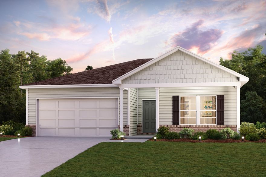 You will love this DELIGHTFUL NEW Single-Story Home in the Juniper Trace Community! The desirable Brandywine Plan boasts an open design encompassing the Living, Dining, and Kitchen spaces. The Kitchen features gorgeous cabinets, granite countertops, and Stainless-Steel Steel Appliances (Including Range with a Microwave hood and Dishwasher). In addition, the primary suite has a private bath with dual vanity sinks and a walk-in closet. This home also includes 3 more bedrooms and a full secondary bath. It is buyer's responsibility to determine flood zone