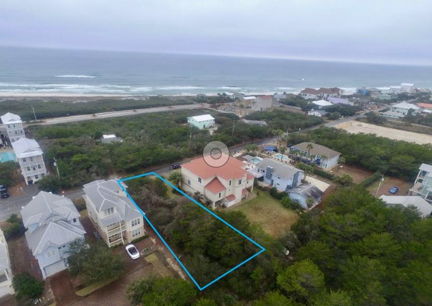 Hurry fast, the largest & best lot located in the quaint community of Pompano Place, Inlet Beach is for sale. Upscale neighborhood boasts brick paver lined streets, side walks, and private community pool surrounded by natural flora. Inlet Beach is known as the largest public beach access points in South Walton, making it an ideal location for beach lovers. Plenty of parking, clean bathrooms and away from heavy crowds. Sellers are including 3400 sq ft floor plans along with garage & carriage house with sale. Over a 26K savings!
