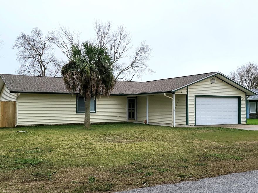 This lovely home is ready to move into. The home is charming with a fireplace in the living room, eat in kitchen and separate dining room. It even has a nice Florida room with big windows over looking the backyard. The laundry room is extra large and great for additional storage. This home is located close to everything with the beach, restaurants and parks a short golf cart ride away. Bicycle enthusiasts can access the nearby bike trail to cycle over to Frank Brown park as well as to the pier for a great day of fishing or lounging at the beach. The home has a new roof as of 2019, newer AC unit and the backyard has new fencing. Schedule your private tour before it's too late!