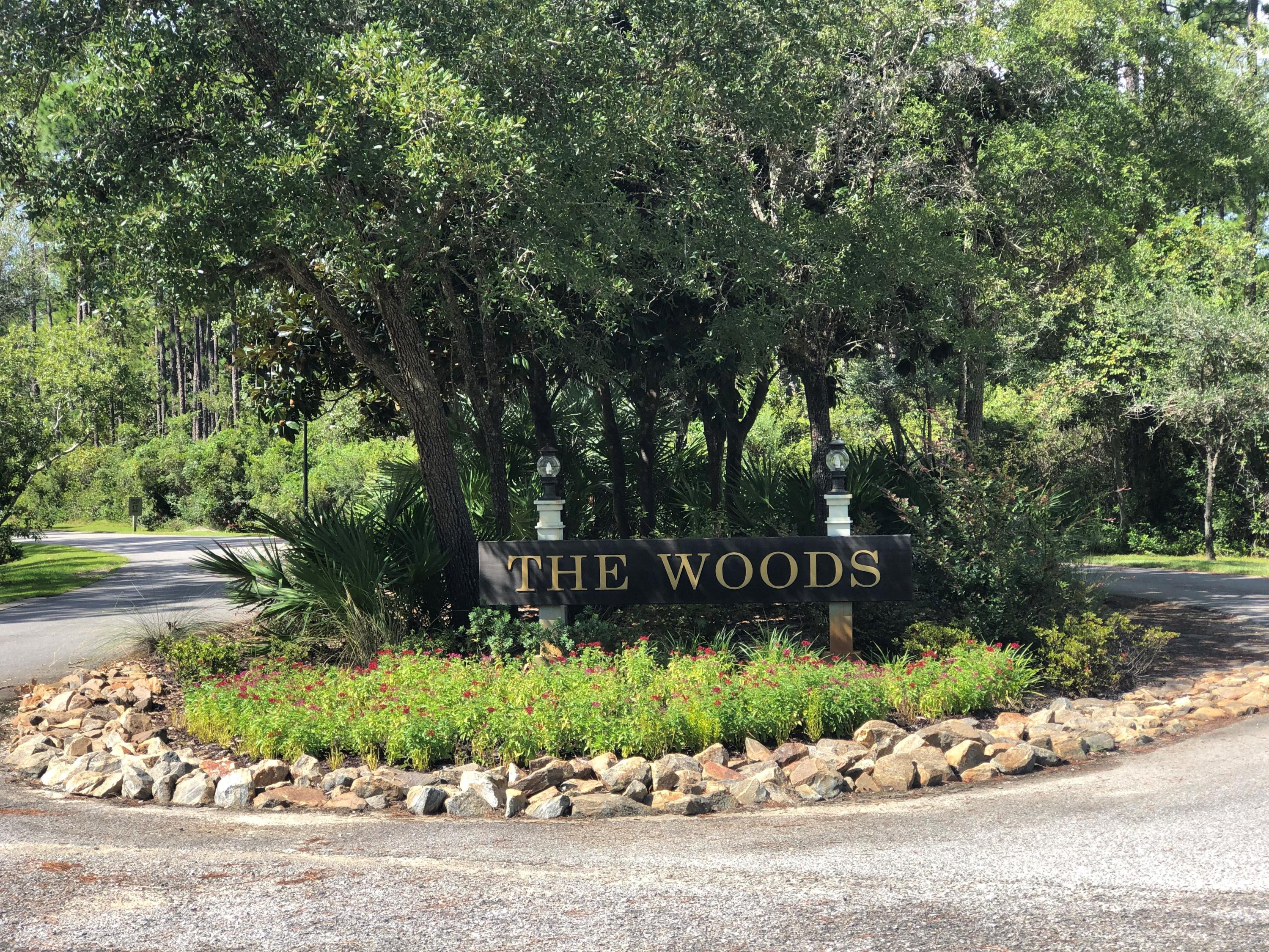 Located on a quiet cut-de-sac in The Woods, a bayside community, in Point Washington. Build a beautiful home on this 1.28 acre estate size lot - majority in uplands - that backs up to a 1.5+ acre nature preserve and unparalleled privacy. This is the largest lot currently available in the community, with nothing of its size or type for sale in all of Point Washington. The neighborhood offers a community park and dock, located on the Bay, where owners can fish, launch kayaks, paddle boards, etc, or simply enjoy a beautiful sunset. Plans have been approved by county. Rare Find. Don't miss this opportunity!