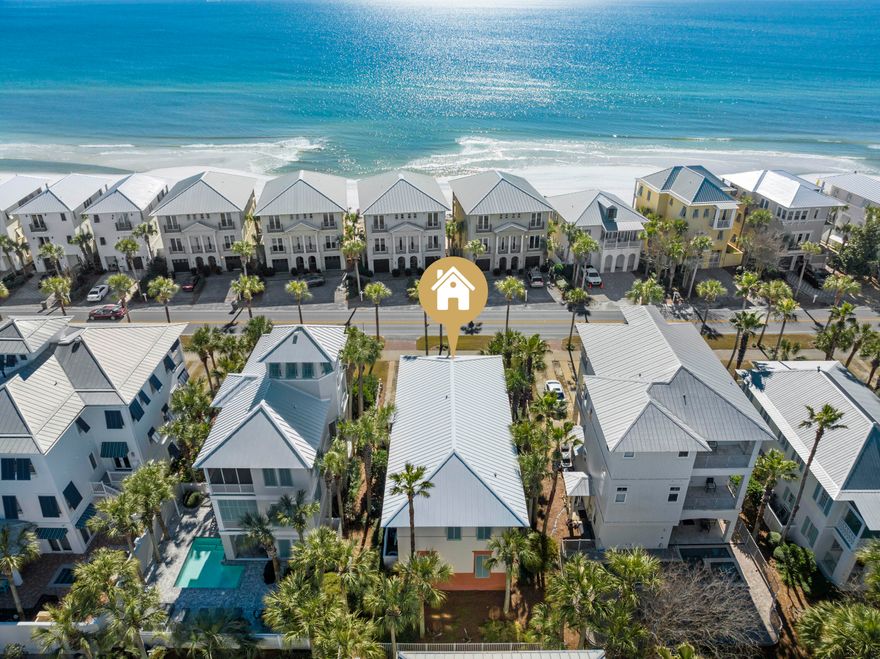 Welcome to this stunning 4BR/4.5BA home in the Frangista Beach community. This home was recently updated throughout and is great as a second home or full-time residence. Convenient to great restaurants, shopping, and family entertainment. Scenic Hwy 98 extends from Miramar Beach to Destin and offers a biking & pedestrian trail, and all of Scenic Hwy 98 is golf cart friendly. Super easy access to the beach across the street, nice community pool, and family entertainment. Architectural design masonry block and wood construction. Mediterranean warmth with Old Florida charm. Home includes wood and tile flooring throughout, custom interior wood trim & cabinetry, 10' ceilings, and spacious balconies to enjoy the Florida sunshine. Make this paradise yours today and enjoy the good life.