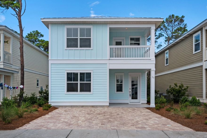 LOCATION LOCATION LOCATION!!!! JUST LISTED THE LAST NEW construction home located in GULF REFLECTIONS WITH A ONE YEAR WARRANTY, located near one of the most desirable beach communities along 30A. This gorgeous home features a spacious open floor plan with aware neutral decor. The 4 bedroom and 4.5 bathroom comes with two masters one on each floor you can enjoy, custom floor to ceiling tile in the bathroom, stainless appliances, quartz countertops and beautiful wooden floors throughout home... relax by the pool or enjoy the short walking distance to the beach and Gulf place resort, close to dining, nightlife and shopping. Golf Cart friendly. This home can also be a great investment property and is in an established short term rental neighborhood attached are rental projections for... mo