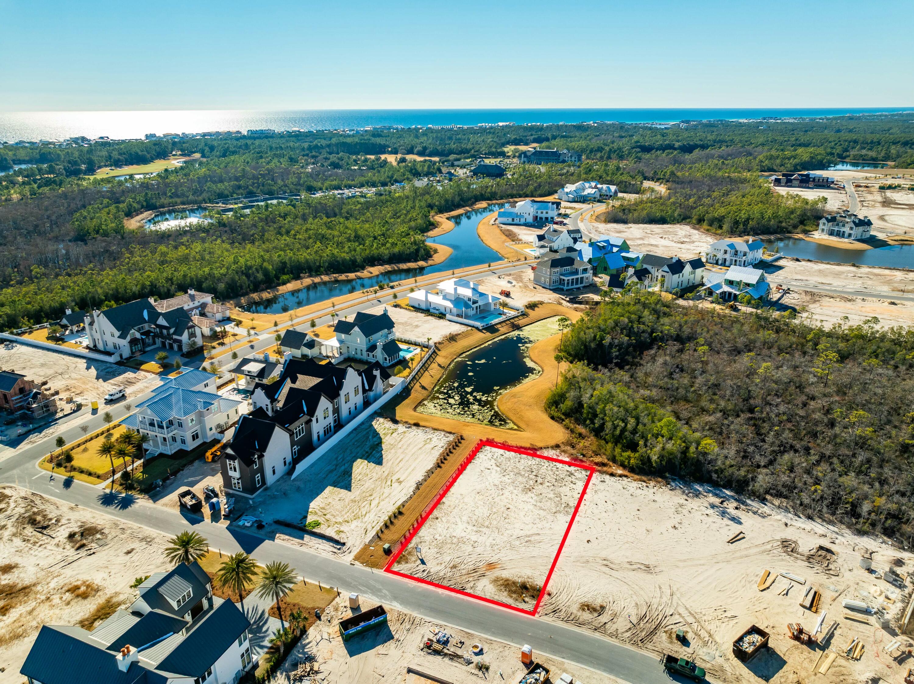 Located in the exclusive Watersound Camp Creek community, this exceptional lot offers a rare opportunity to build your dream home on a beautiful piece of land. Surrounded by pristine preserve and serene pond views, this lot provides the perfect setting for your ideal coastal retreat.The property comes with approved architectural plans by the renowned Rutledge Design Group out of Atlanta, which have already been approved by the community HOA and are nearly through the permitting process. All the hard work has been done for you--soil tests and other assessments are complete, and a trusted builder is ready to bring these plans to life. However, if you'd prefer to explore your own vision, the legwork has already been done for your architect to get started on a custom design, making the process even easier.
As part of the Watersound Camp Creek community, you'll enjoy access to a wealth of luxury amenities, including membership to the Camp Creek Golf Club, private beach club, swimming pools, world-class golf courses, and more. Planned developments, such as exclusive hotels and additional resort-style offerings, further elevate this one-of-a-kind neighborhood.
This lot is the perfect blend of natural beauty, luxury living, and convenience. With the foundation already in place for your new home, you can quickly begin construction and immerse yourself in the unrivaled lifestyle Watersound Camp Creek offers.