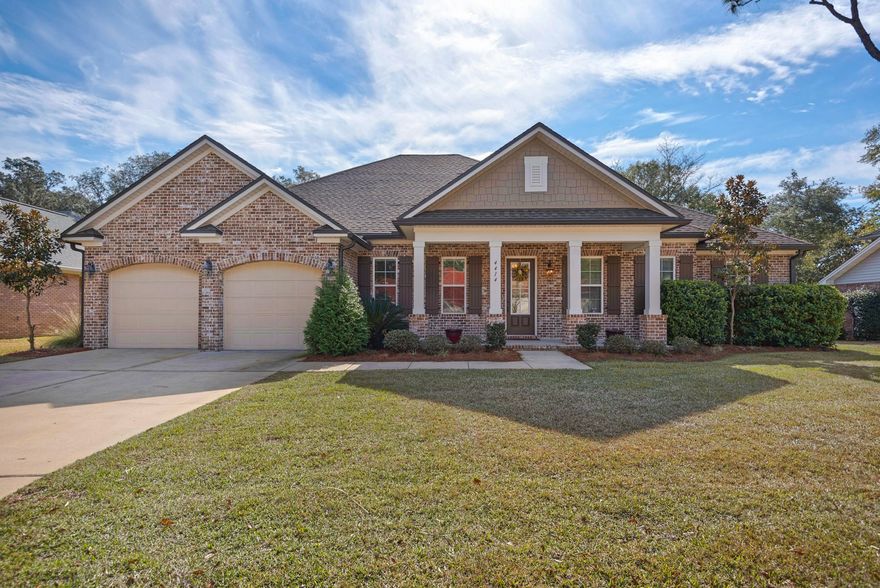 Among the newest homes in Southwind at Bluewater Bay. Bluewater Bay is the only resort style community North of the Bay and all while being zoned for extremely desirable Bluewater Bay Elementary and Niceville High School . This Randy Wise Home is a well finished home on the Marsh's 3rd Tee box. The exterior boasts brick, arches, columns and an oversized covered rear porch. The interior of the home has ten foot ceilings, wood floors, deluxe cabinetry and custom mill work. Large Master Bedroom with sitting area and access to porch. Double vanity in master bath, two walk in closets, tiled walk in shower and soaking tub. A true 4/3 with an additional office which could be used as a bedroom and a formal dining room. A very rare opportunity and a must see in Bluewater Bay.