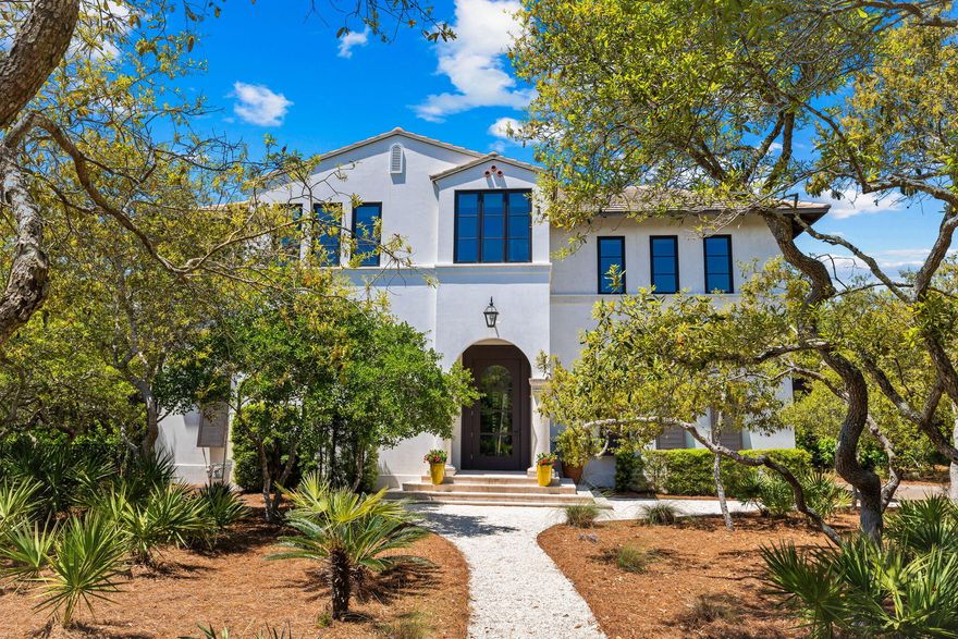 Welcome to beautiful 102 Sienna Court prominently located in Redfish Lane in Grayton Beach featuring a heated pool, three car garage and a dramatic art studio sited on a gracious half acre treed lot. Designed by renowned architect, Bill Sabella, and constructed by Arkon Group, 102 Sienna Court is solidly built of concrete and a testament to excellence throughout. This stunning custom home nestled among live oaks and indigenous vegetation presents a rare opportunity to experience timeless living in the enclave of Redfish Lane.  The architectural and interior design seamlessly blend with its natural surroundings, abundant natural light and reflect the owner and designer's ability to create a peaceful livable home amidst the backdrop of nature's beauty.