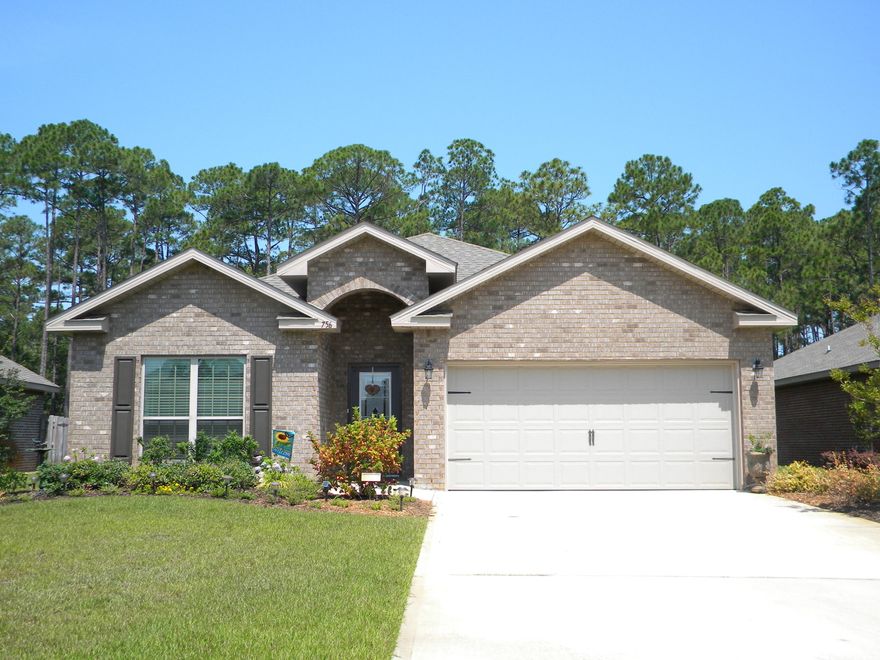 This beautiful 3 bed/2bath home is located in the quiet neighborhood of Driftwood Estates and is minutes from shopping, restaurants, schools and the hospital. Priced to sell, this like new home has only been occupied for about 18 months. It has a sprinkler system with well already installed; along with a central vac and upgraded lighting. The kitchen is equiped with stainless steel appliances, granite counter tops and has walk in pantry. Home has front bonus room which can be used as den, office, or 4th bedroom. As you enter the home you will notice the gorgeous hard wood floors through the hallway, family and dining room. You'll enjoy relaxing on the covered patio in the large back yard surrounded by a privacy fence.