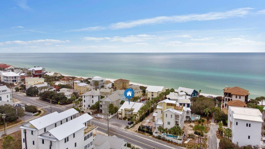 Exceptional opportunity to own a condo on the south side of 30A. First the Beacons unit for sale in over 3 years. It is a quiet and cozy 10 unit complex nestled between million dollar beachfront homes, just a short walk away from Seaside and WaterColor along with restaurants, shops and recreational activities. With one bedroom, an open living area and 2 Bunks, this second floor unit makes a perfect retreat for a couple or small family, being just 30 seconds away from the beautiful waters and crystal white sand of the Gulf of Mexico. Rental projections are $25-30,000 annually.