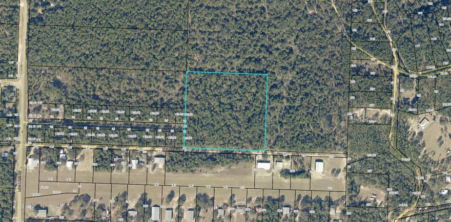 Calling all pilots! Quick access to Hwy 10 and Hwy 90 via Log Lake Road. Tailspin Dr is a private road. The 10 acres sits across the road from the airstrip in Holt. Perfect location for flyers.